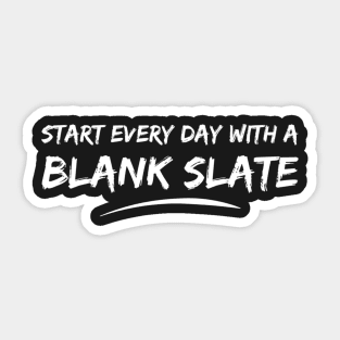 Blank Slate Sticker